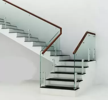 Cầu thang kính cường lực